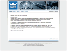 Tablet Screenshot of kaiser-service.com